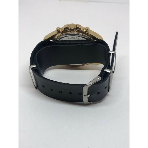 Michael Kors MK5605 Unisex Black Leather Analog Go main image 4
